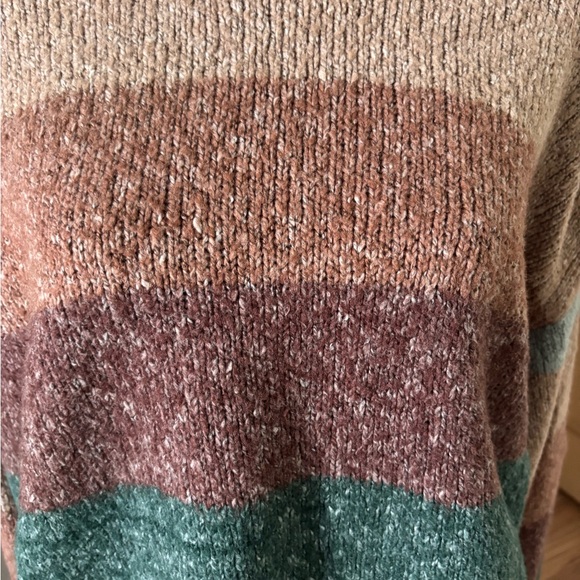 Jed Saltwater LUXE Multicolor Striped Sweater so soft size medium. - Picture 2 of 15